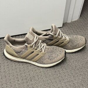 Adidas Tan and Black Ultraboosts